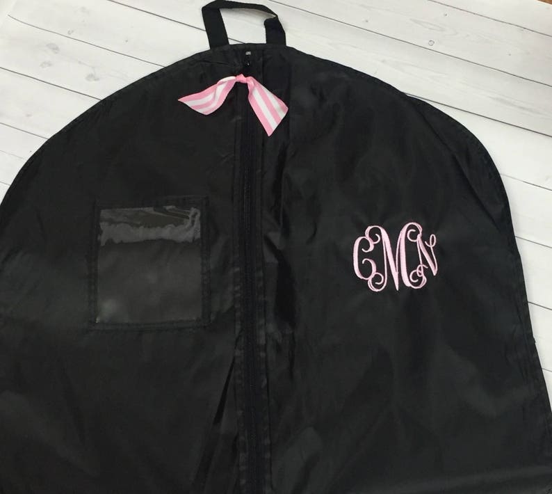 Monogram Garment Bag Personalized Hanging Bag Suit Bag Etsy