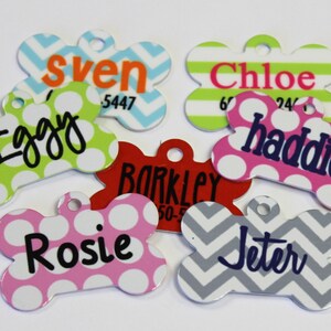 Pet Id Tag Pet Tag Dog Tag Personalized Pet Tag Custom Pet ID Dog Gift Pet Lovers Gift New Puppy Gift Custom Dog Tag image 5