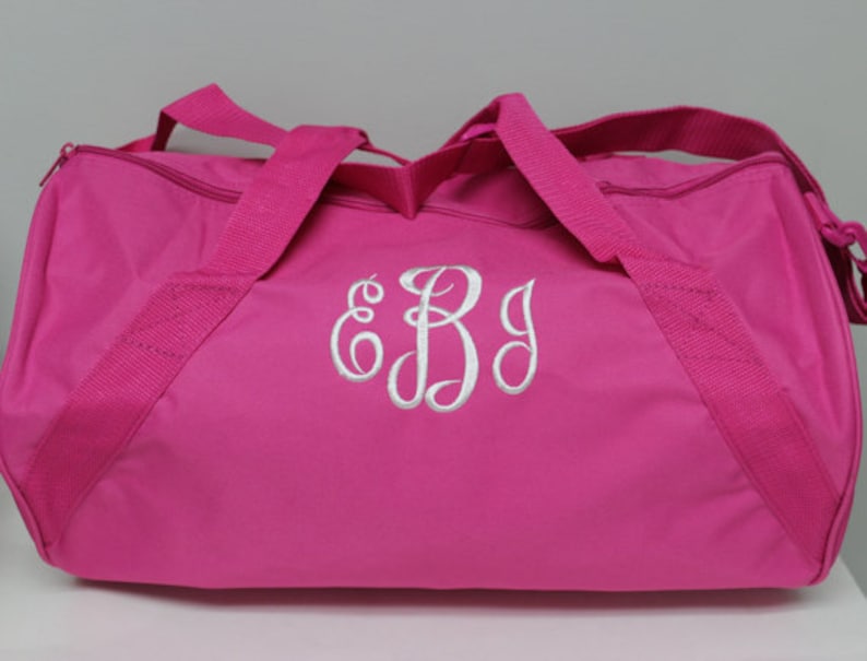Monogrammed Overnight Bag Personalized Duffle Bag Kids Etsy