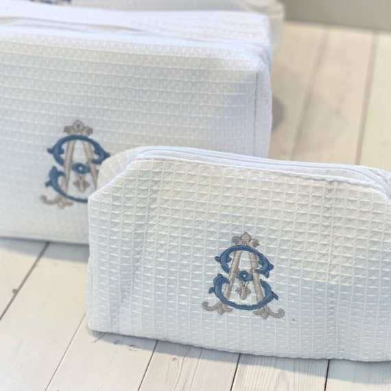 Monogram Makeup Bag  - Personalized Travel Cosmetic Bag