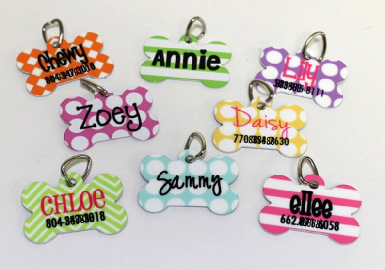 Pet Id Tag Pet Tag Dog Tag Personalized Pet Tag Custom Pet ID Dog Gift Pet Lovers Gift New Puppy Gift Custom Dog Tag image 8