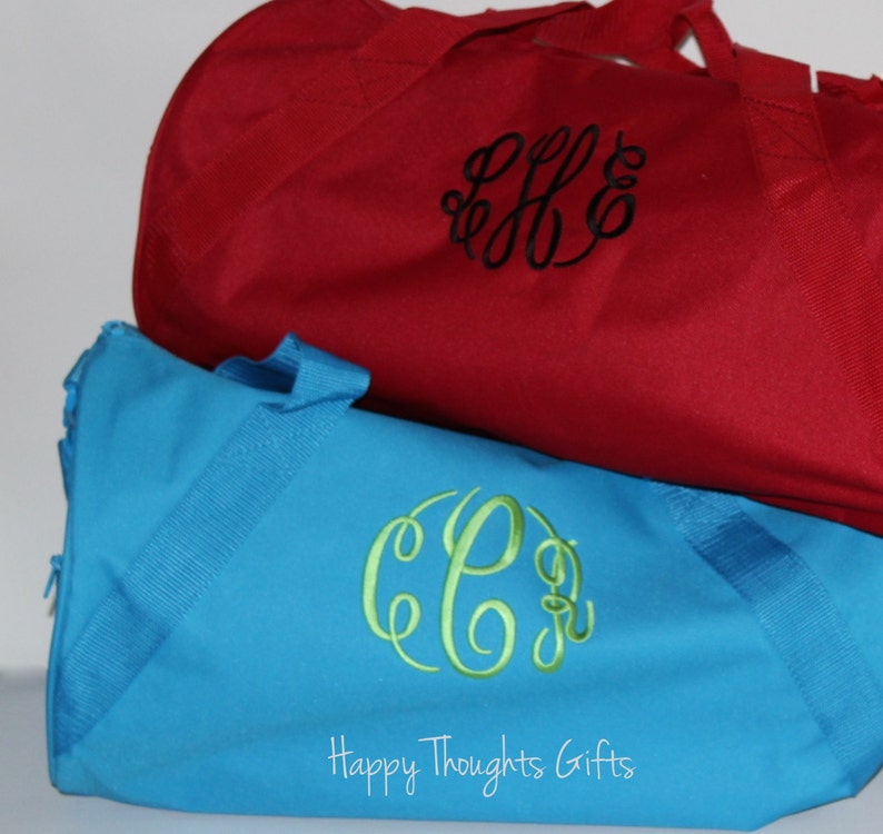 Monogrammed Overnight Bag Personalized Duffle Bag Kids Etsy