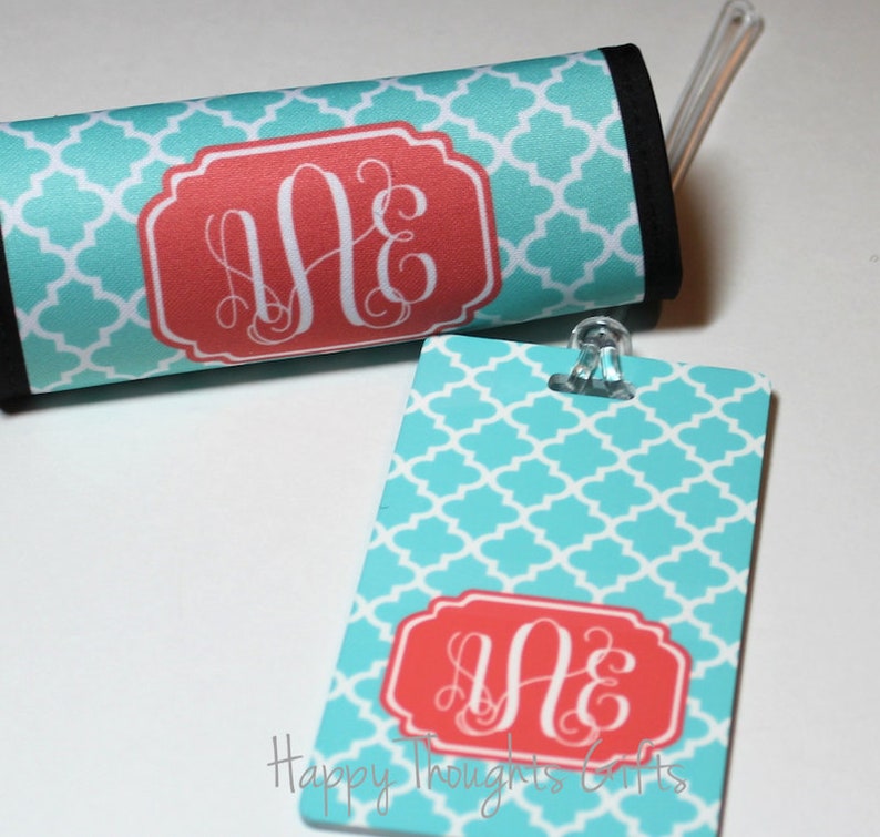 Personalized Luggage Tag Luggage Handle Wrap Travel Gift Etsy