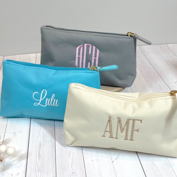 Monogram Train Case and Cosmetic Makeup Bag -   Monogrammed makeup bags,  Personalized makeup bags, Custom makeup bags