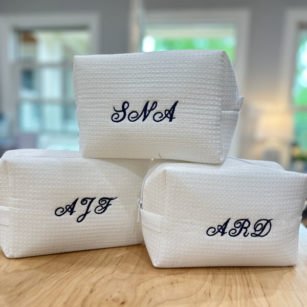 Monogram Small Makeup Bag  - Personalized Travel Cosmetic Bag