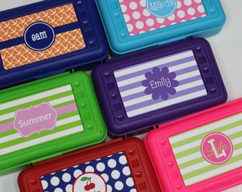 Personalized Pencil Case - Pencil Box / Art Box / School Box - School Supplies - Monogrammed - Back to School