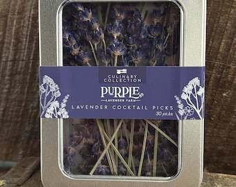 Lavender Cocktail Picks