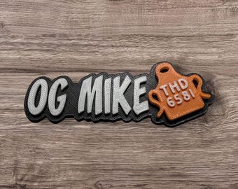 Etiqueta de nombre personalizada impresa en 3D para delantal: identificación de trabajo personalizada