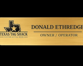 Custom Name Tags for Work, Custom Name Tags, Engraved Name Tag, Magnetic Pin Name Badge, Personalized Name Badge