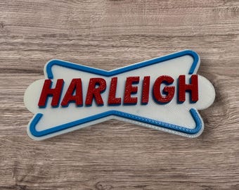 Etiqueta de nombre personalizada impresa en 3D para delantal: Empleado