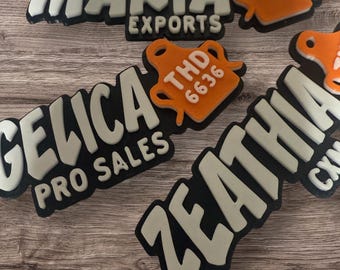 Personalized 3D Printed Name Tag: Work Shirt, Apron (Veteran Owned)