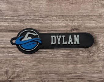 Llavero de nadador personalizado: Etiqueta para mochila impresa en 3D