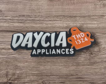 Personalized 3D Printed Name Tag: Work Shirt, Apron (Veteran Owned)