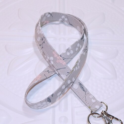 Lanyard Floral Teacher Lanyard ID Holder Etsy