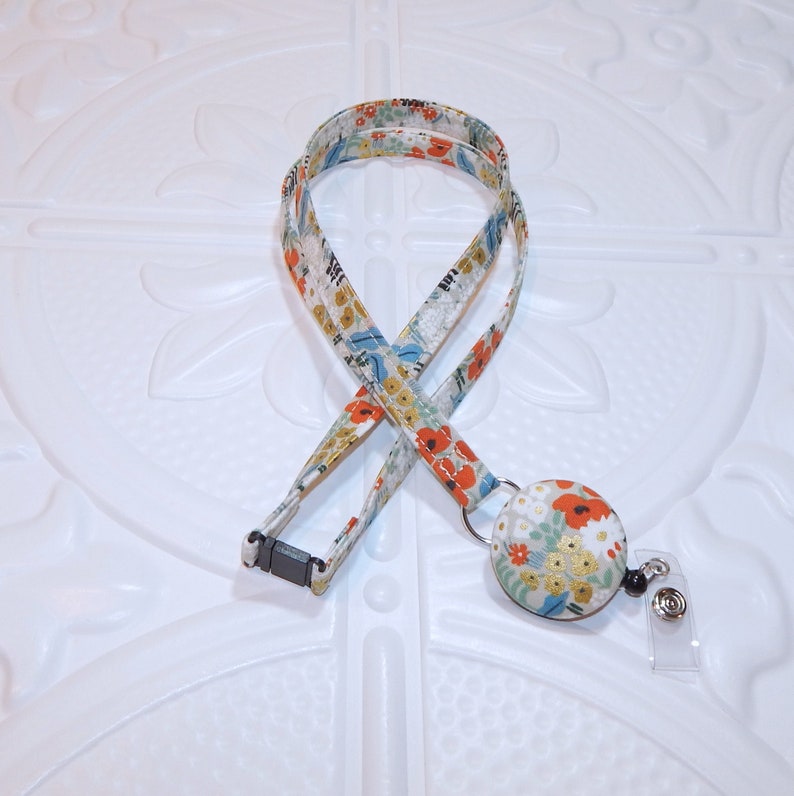 Retractable Badge Reel Lanyard Cute Badge Holder Breakaway Etsy