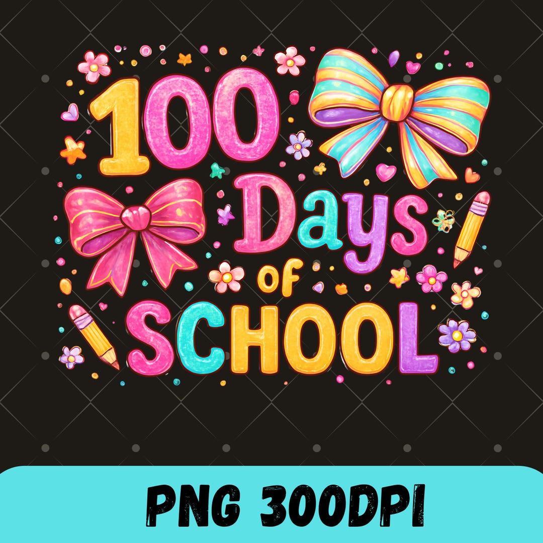 100 Days Smarter PNG, 100th Day of School Shirt Design, Kids School ...