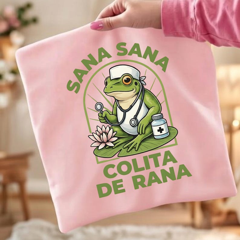 Rn Rana Sana Sana Colita De Rana PNG Bundle | Funny Frog Nurse PNG | Cute ...