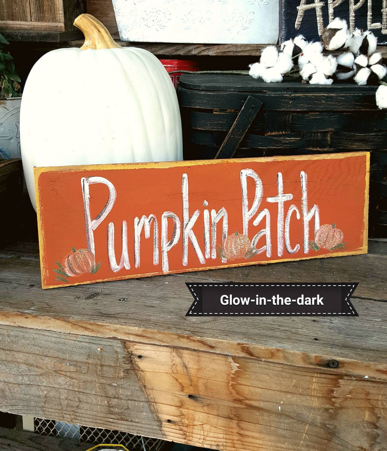 Pumpkin patch wood sign,fall front porch decor,primitive