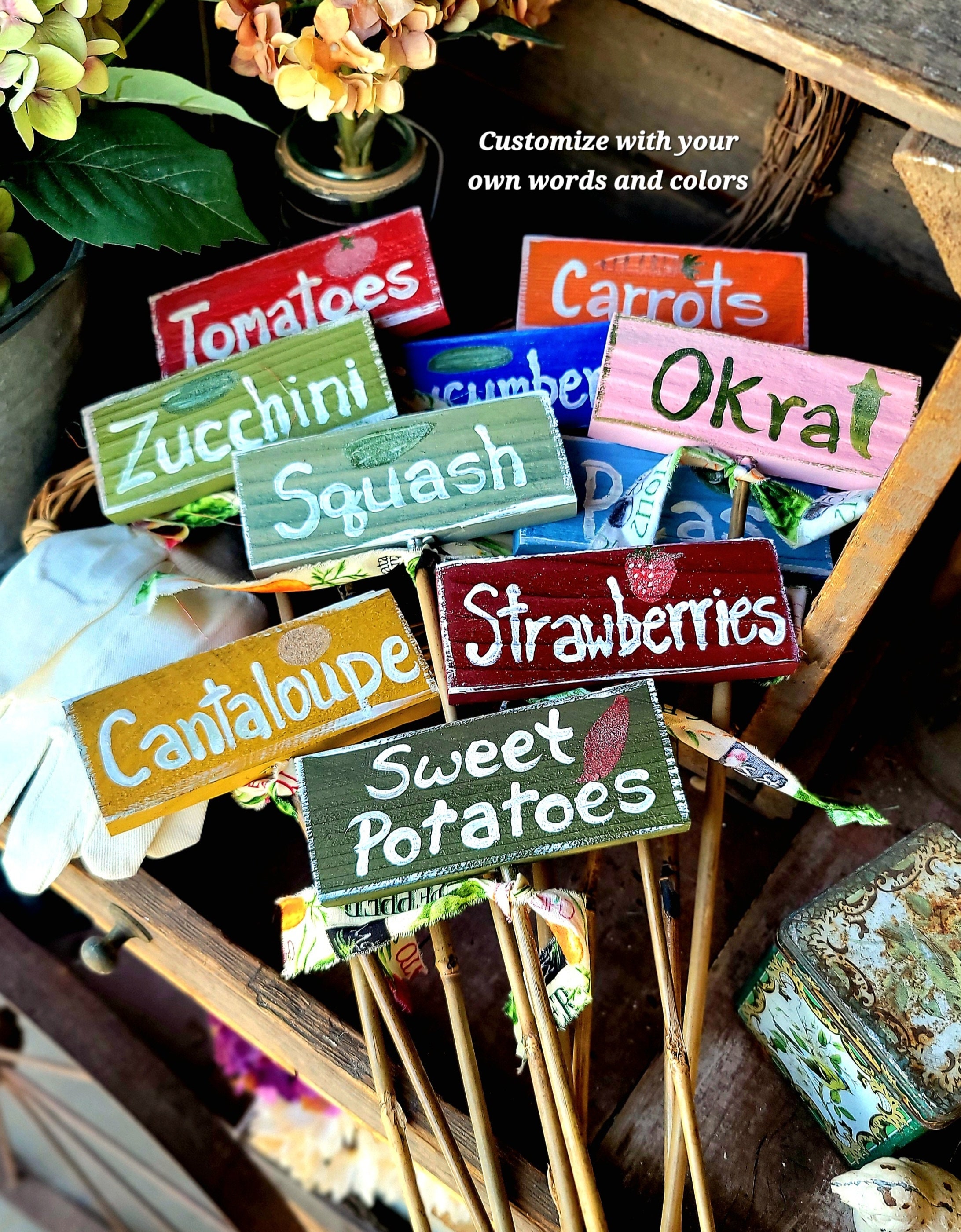 Garden Stakes,children's Garden,vegetable Labels,custom Garden Stakes,children's Garden,vegetable Labels,custom
