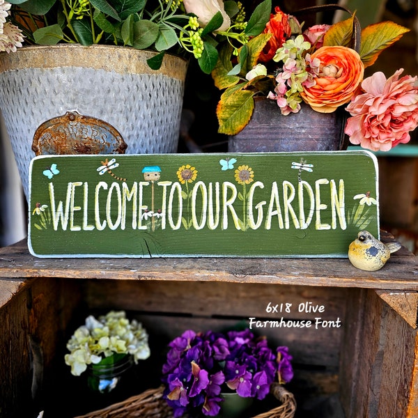 Welcome to my garden sign,wall hanging,rustic wood sign,outdoor garden decor,custom garden gift,wooden yard sign,hanging sign,outdoor sign
