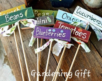 Personalized Garden Markers: Hand Painted Wood Plant Labels