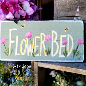 Personalized decor,Flower bed Garden sign,garden gift,custom garden sign,outdoor garden sign,garden sign,birthday gift,personalized mom gift