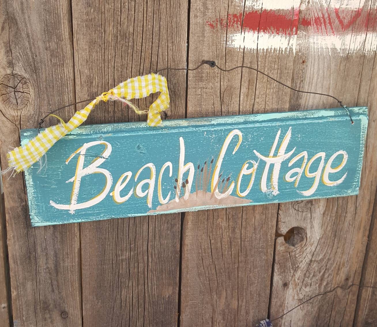 Beach cottage,rustic beach signs,beach decor,seaside decor