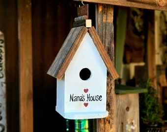 Outdoor Custom birdhouse,custom garden gift,outdoor handmade birdhouse,modern birdhouse,personalized gift,garden decor,birthday garden gift