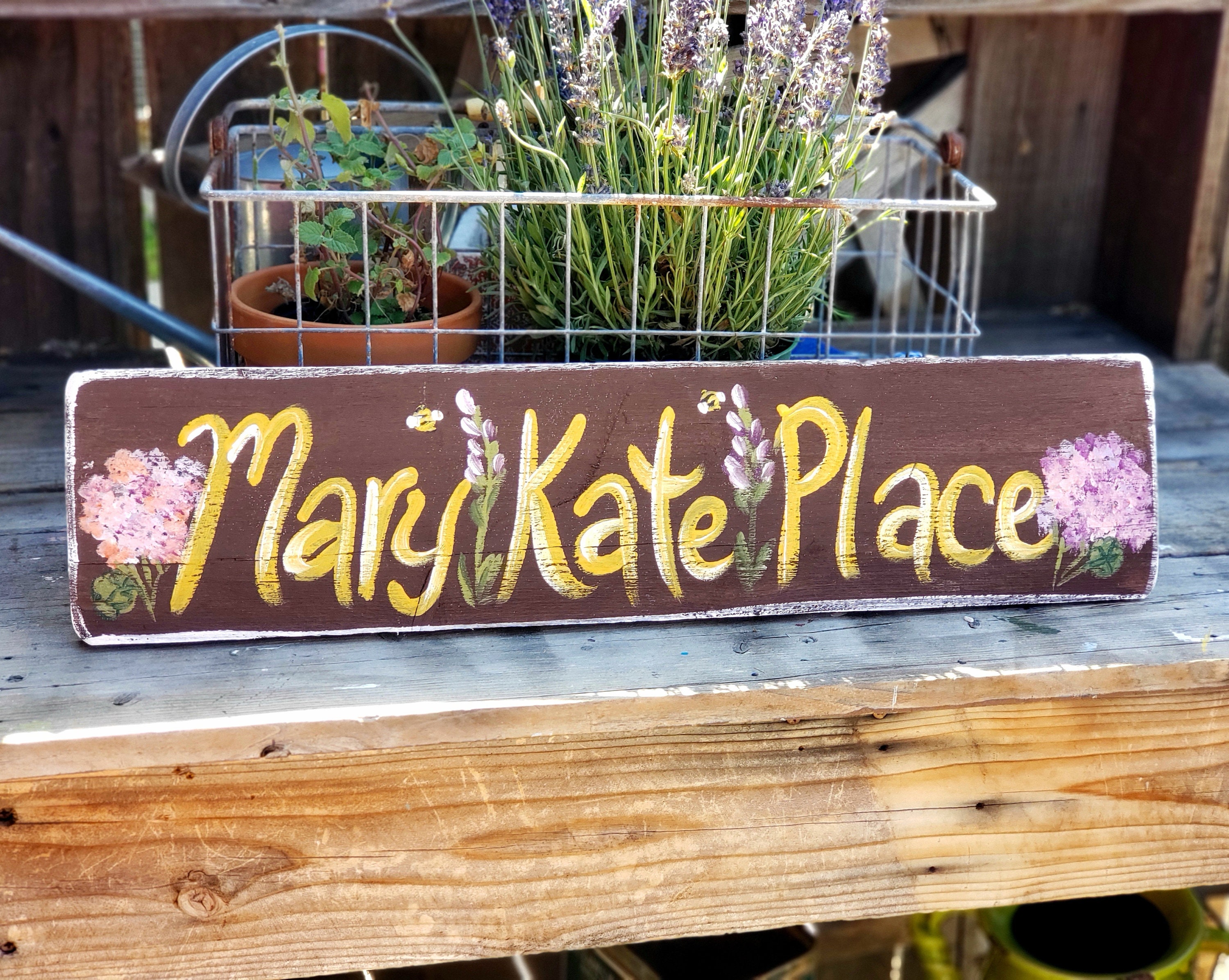 outdoor personalized wood sign for home and garden. You can have it