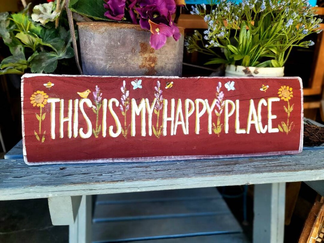 Personalized Garden Sign: Hand-painted Rustic Wood Decor - Etsy