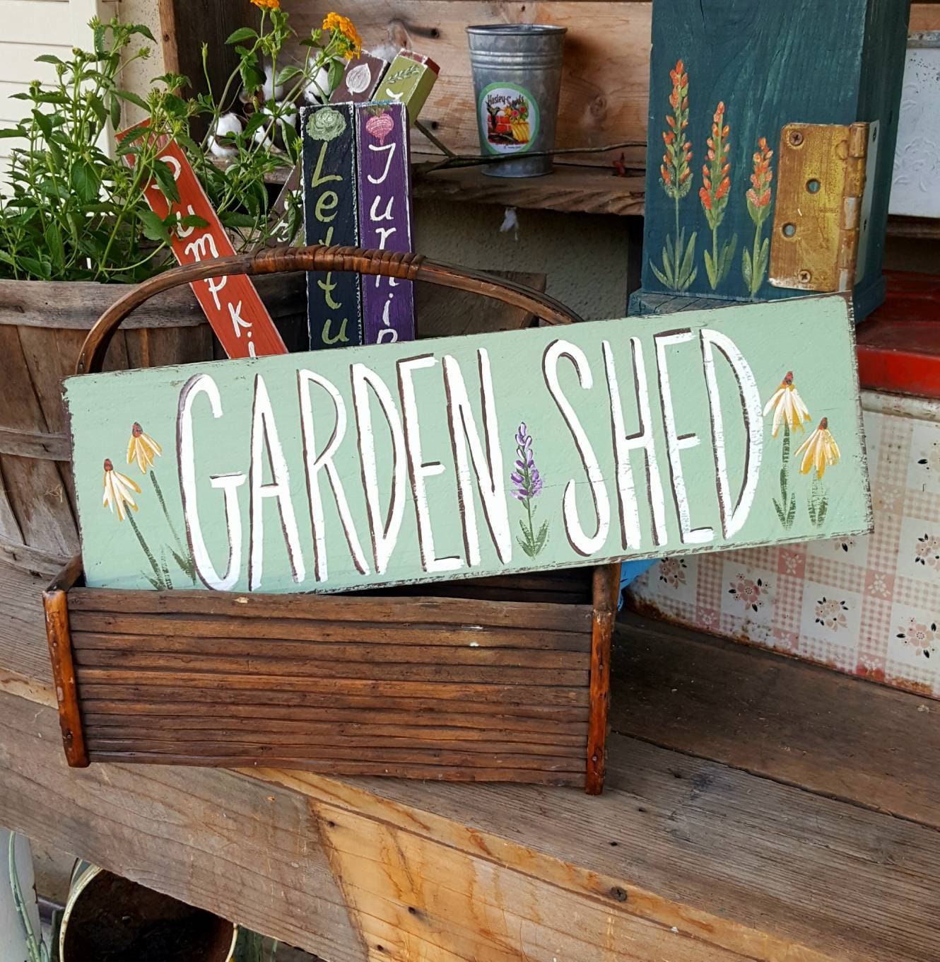 Garden shed sign,garden gift,wooden garden sign,rustic