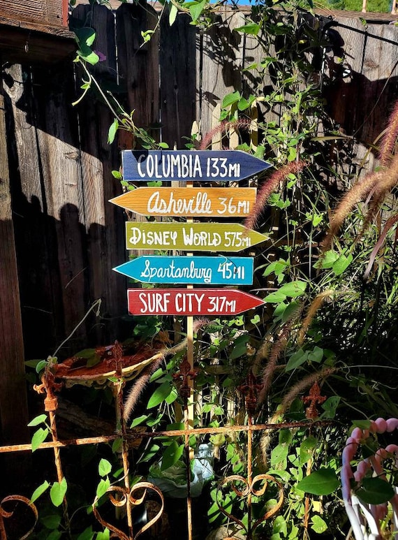 This custom directional sign can be designed by you. You choose the colors and wording style that fits your occasion or decor.