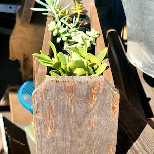 Rustic wood garden box,farmhouse centerpiece,wood planter box,Mason jar box,custom wood box,wood storage box,succulent box,the plant parent
