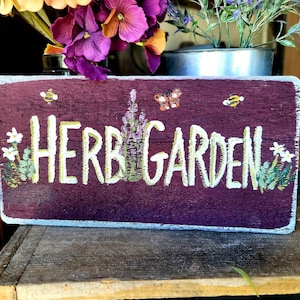 Herb garden,garden gift,garden decor,rustic sign wood,outdoor custom sign,custom garden sign,personalize garden sign,outdoor garden sign
