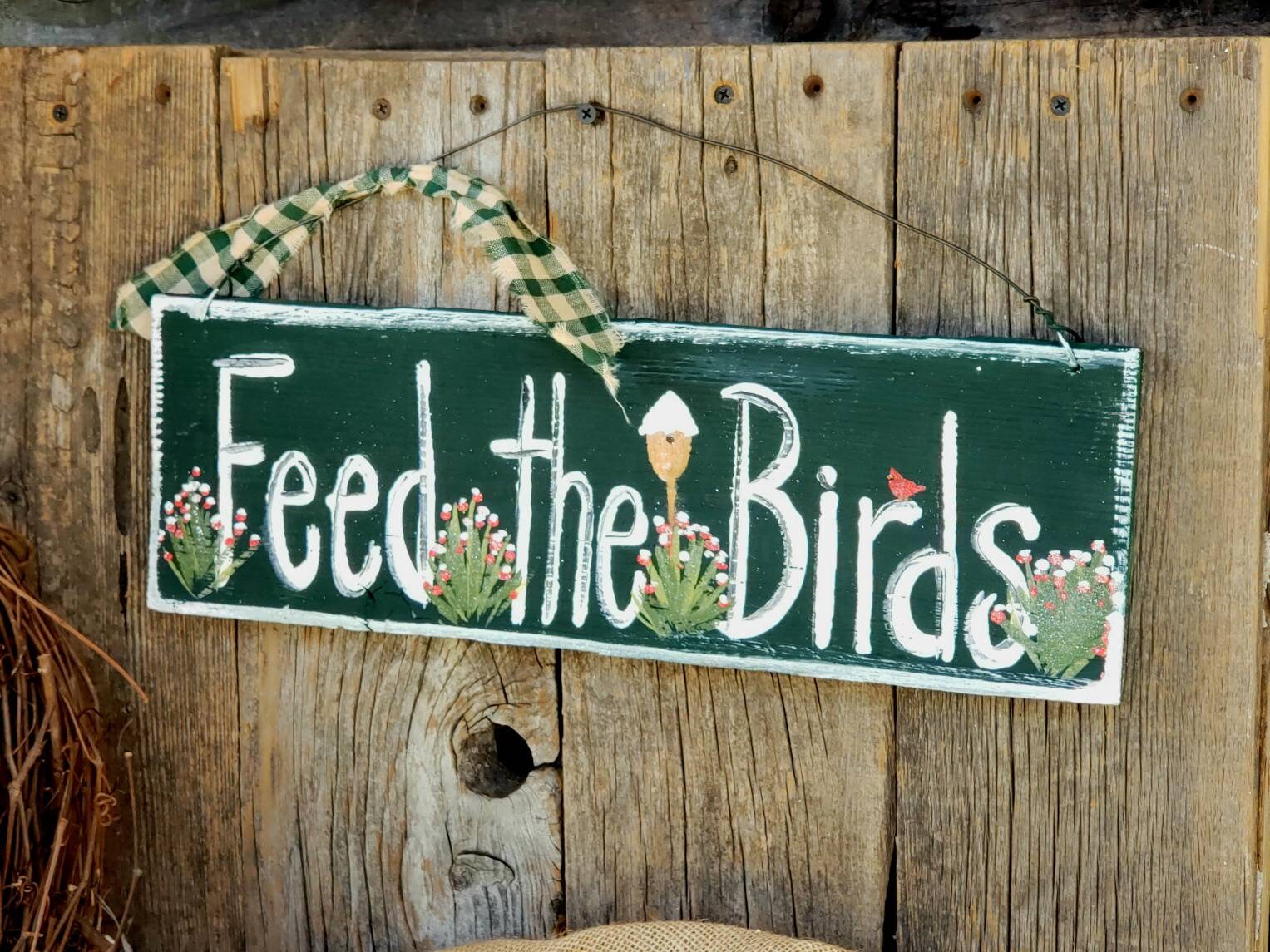 Feed the birds sign,outdoor garden sign,Mary poppins sign,personalized