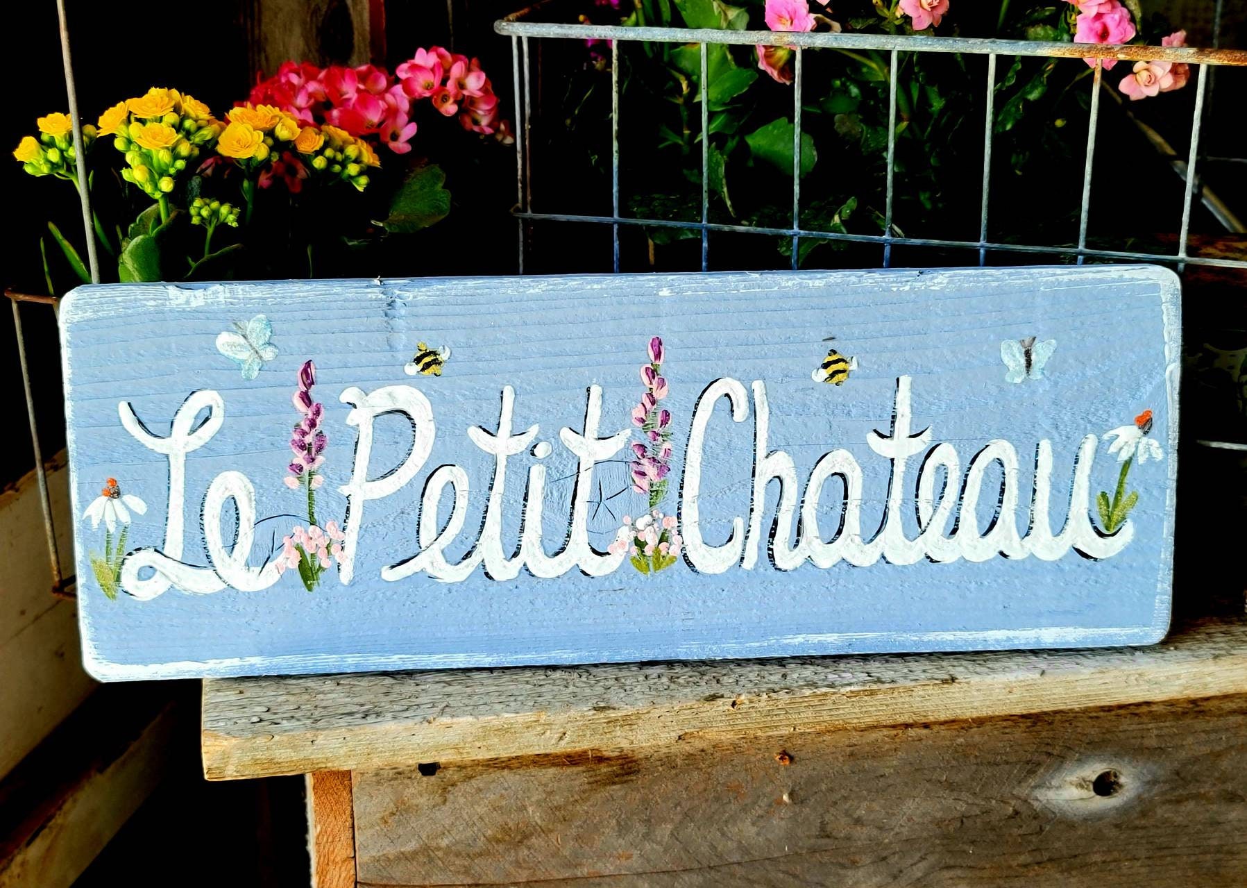 Custom sign for the outdoors,personalized wood sign,children’s garden