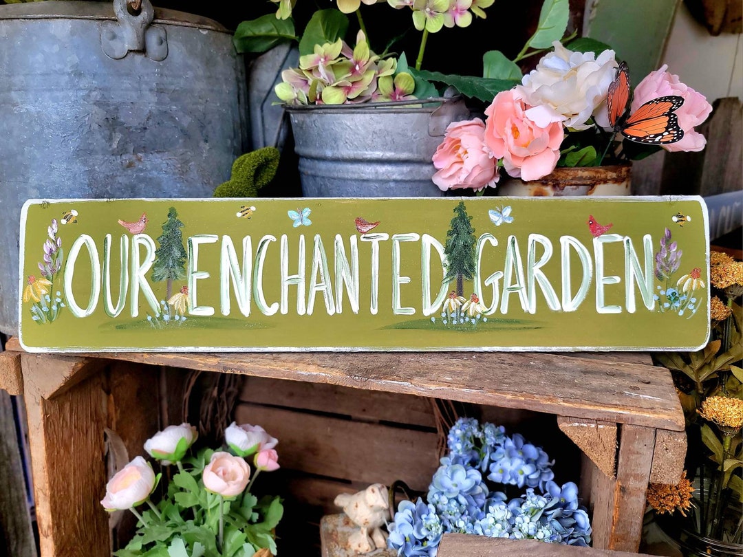 Custom Wood Sign,garden Sign Personalized,garden Sign Wood,gift for