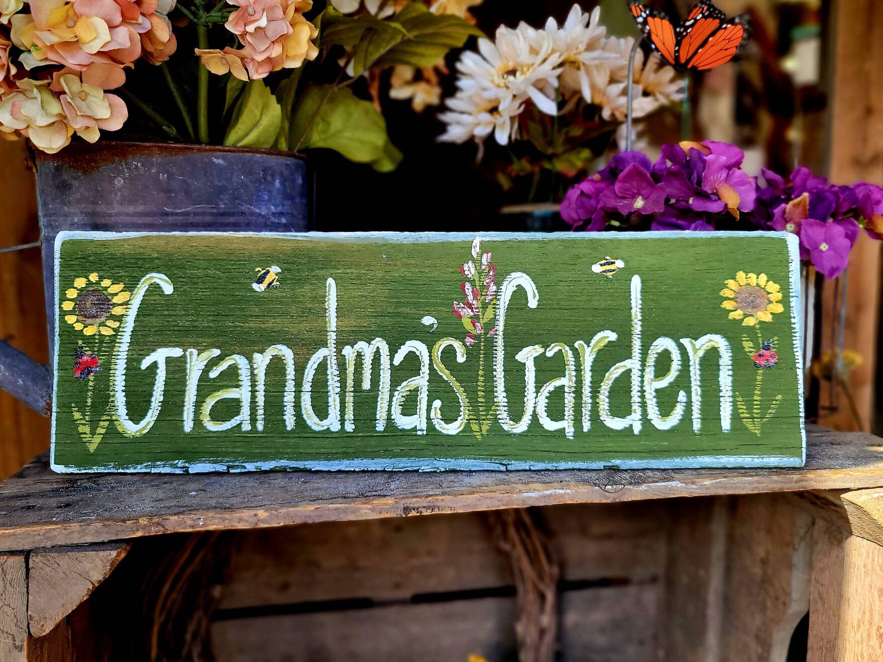 Garden sign,personalized gardening gift,children’s garden sign,yard