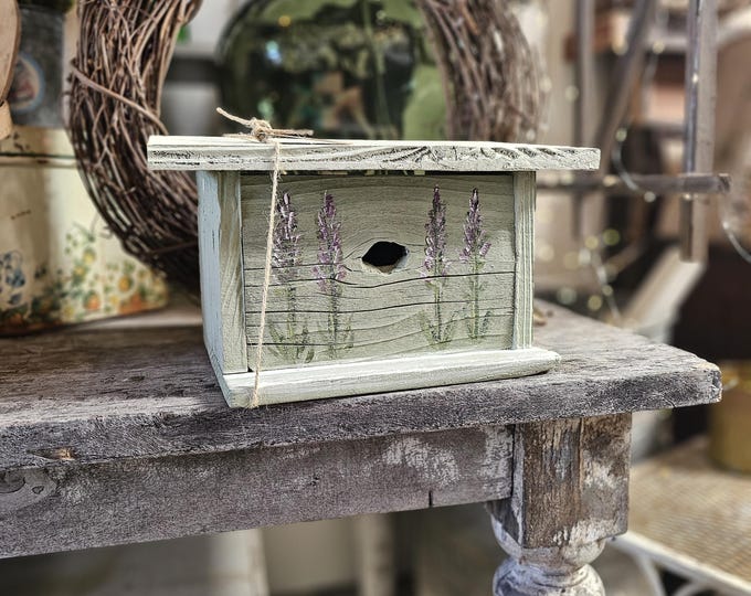 Handmade Garden Decor,rustic Wood Outdoor Bird House,gardening Decor ...