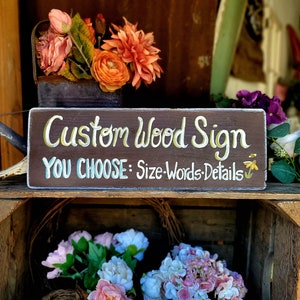 Custom wood sign outdoors,personalized garden signs,garden gift for Dad,last name yard sign,the birdhouse of orange,hand painted wood sign