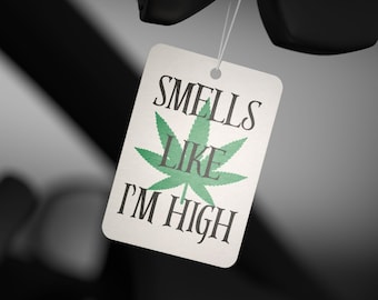 Funny Car Air Freshener, Relaxation Gift, New Car/Pine/Black Ice Scent