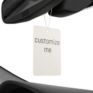 Customizable Car Air Freshener Hanger: Pine, New Car, Black Ice image 3