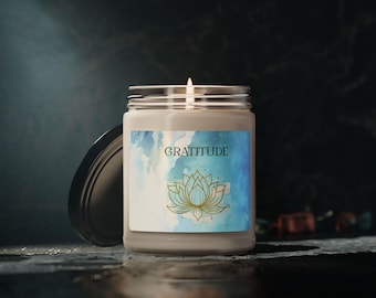 Sojakaars lotus, geurkaars aromatherapie, huisdecoratie bloemen