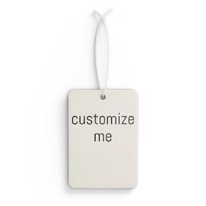 Customizable Car Air Freshener Hanger: Pine, New Car, Black Ice image 2