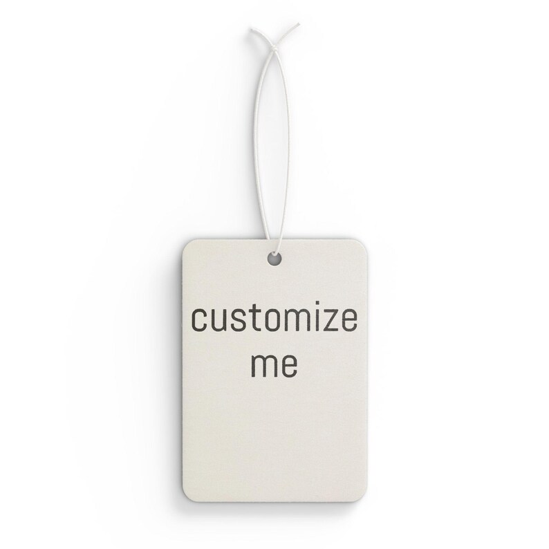 Customizable Car Air Freshener Hanger: Pine, New Car, Black Ice image 2