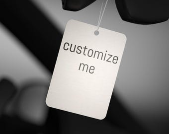Customizable Car Air Freshener Hanger: Pine, New Car, Black Ice