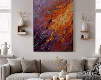 Quadro decorativo em tela com garça japonesa, estampa minimalista de sol vermelho, estilo zen, ideal para sala de estar, quarto ou espaço de meditação.