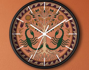 Vintage Buco 1320 Wooden Foliot Wall Clock by Baumann Swiss