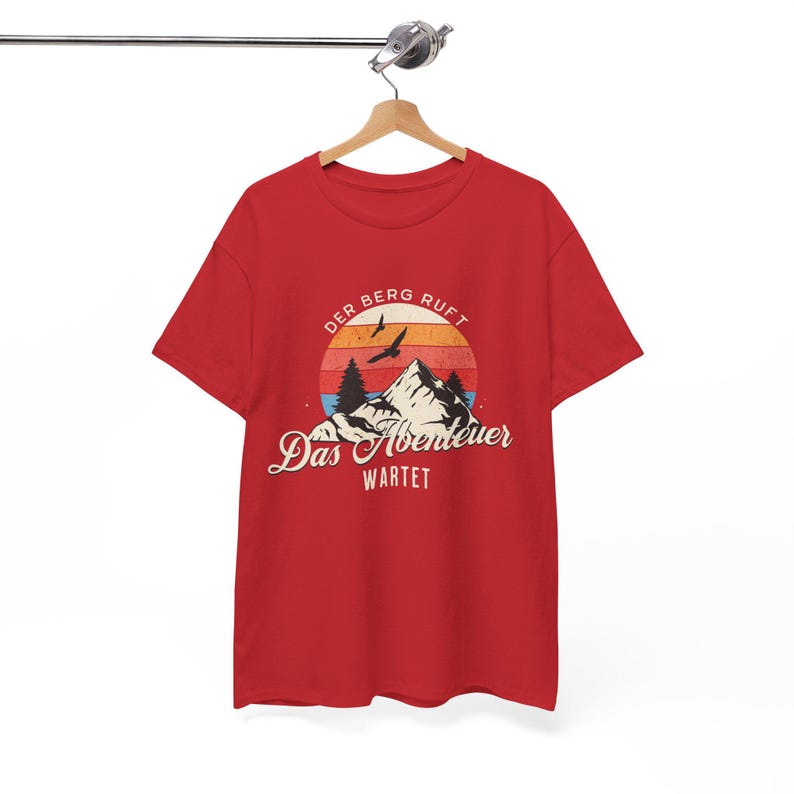 THE MOUNTAINS ARE CALLING T-Shirt | Adventure Awaits Hiking T-Shirt for Men, Mountaineering T-Shirt for Men, Gift for Mountaineers & Nature Lovers image 11