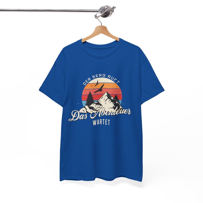 THE MOUNTAINS ARE CALLING T-Shirt | Adventure Awaits Hiking T-Shirt for Men, Mountaineering T-Shirt for Men, Gift for Mountaineers & Nature Lovers image 9
